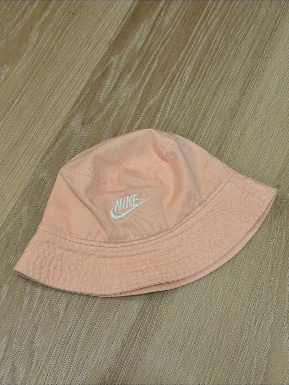 Nike Pink Bucket Hat with White Logo